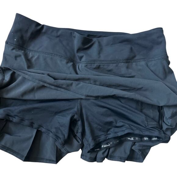 EUC Black Lululemon Run Pace Setter Skort | Skirt Size 12 - Picture 6 of 7